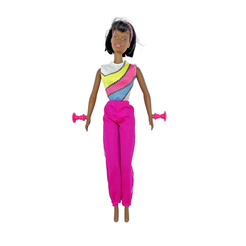 Rare Vintage 1999 Super Gymnast Barbie African American Doll 90s Toys Girls